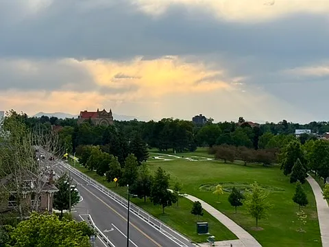 Western view from the rooftop
