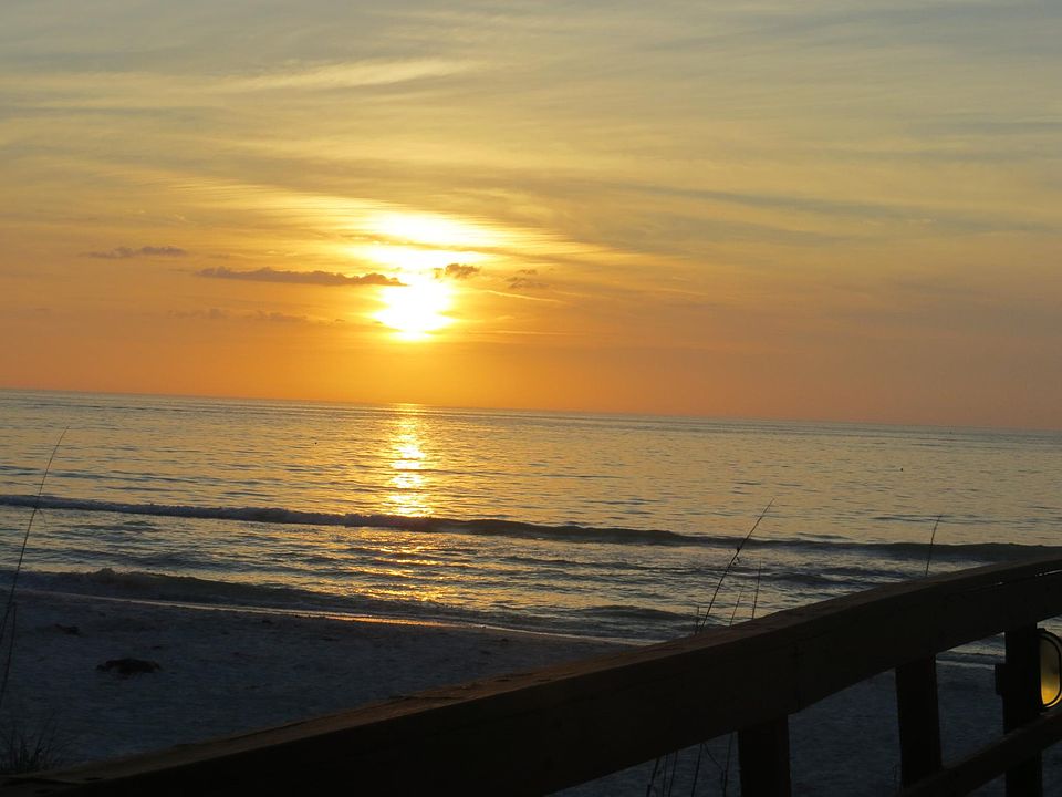 Sunset outside