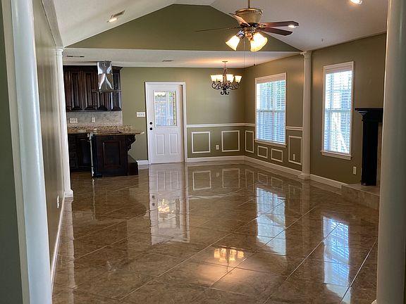 Spacious and Open Family Room and Kitchen/Dining Room (view from the front door)