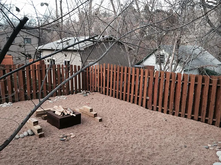 Fire pit area