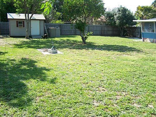Double Lot Backyard with Shed
