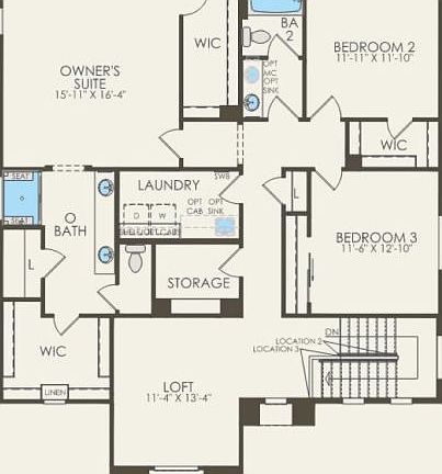 Second Floor 3 br 2.5 ba