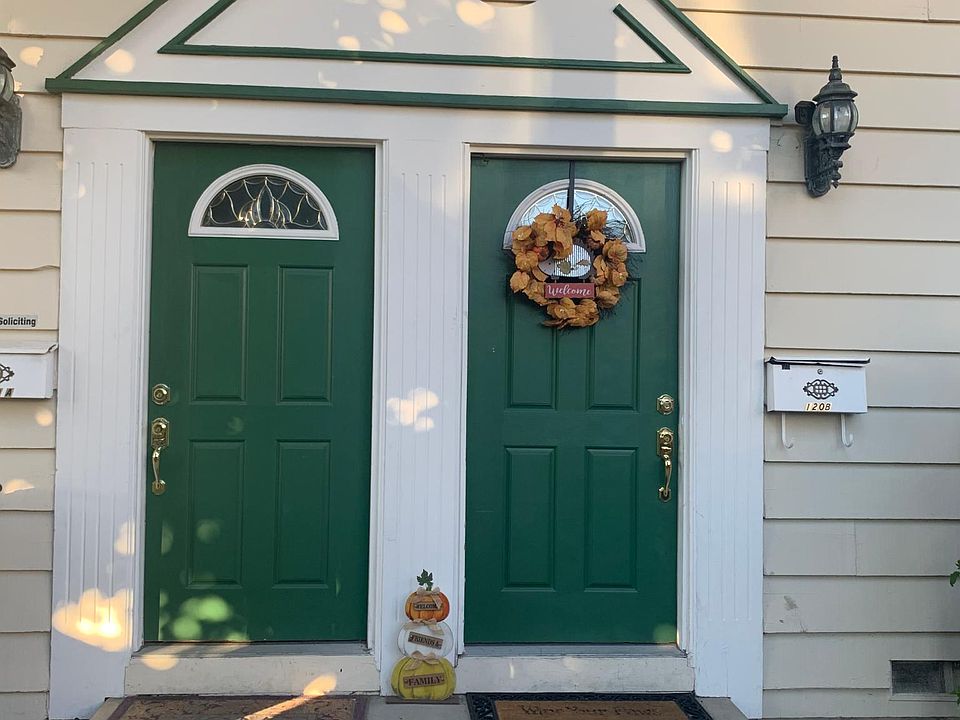 Front door on the left