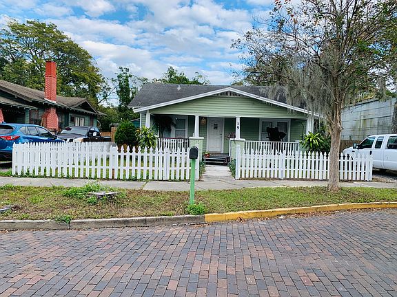 Street view showing brick streets.