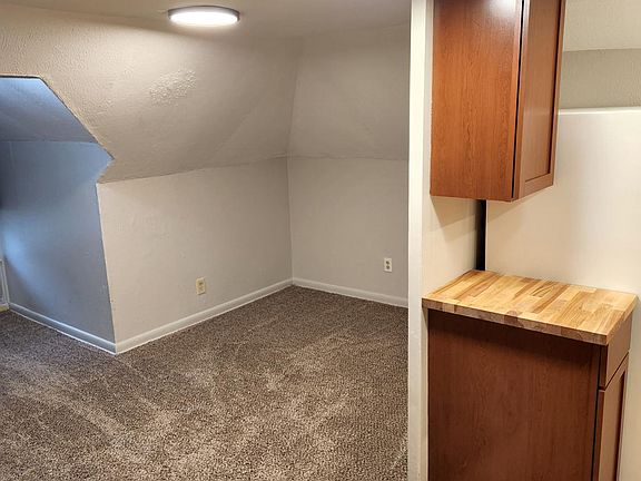 New lighting, carpet, and cabinets.