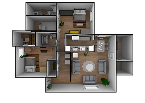 Floor plan 2X2