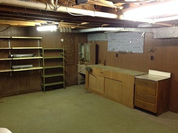 Storage area in basement