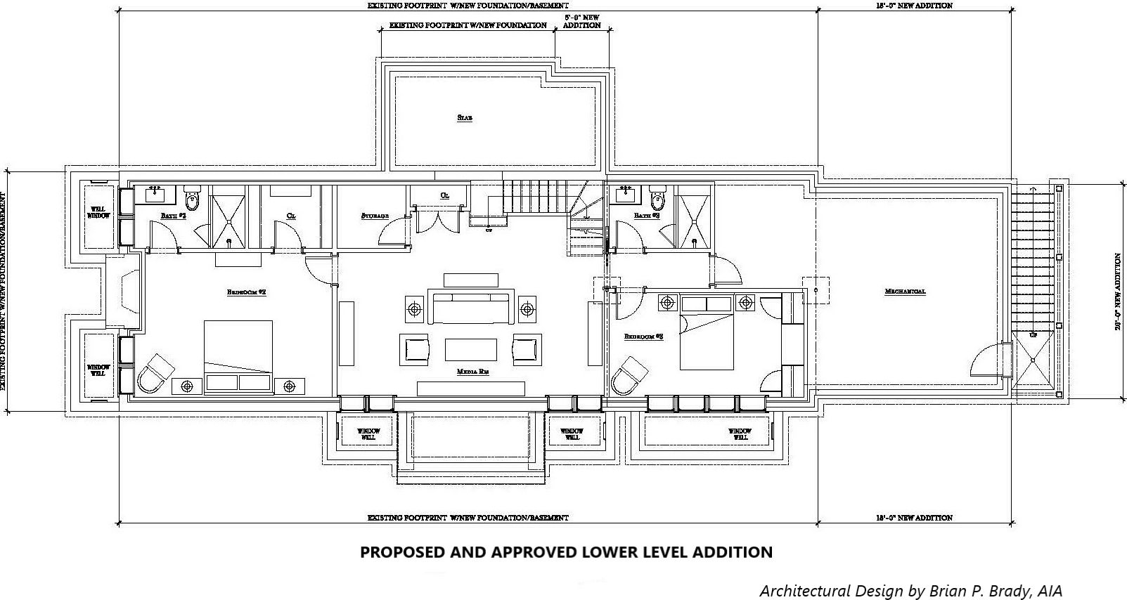  Proposed and ARB-Approved Lower Level Addition