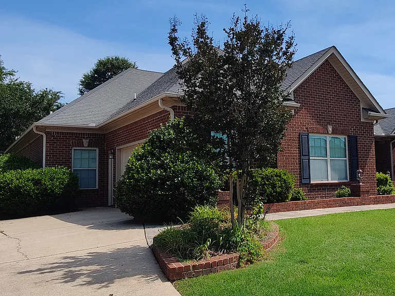 2-car garage and large driveway.