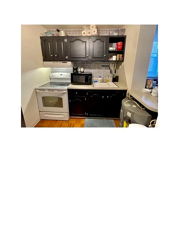 KITCHEN WITH YOUR OWN HOT WATER HEATER AND COUNTER TOP EXTENDED INTO THE LIVING ROOM - 1102 N 3rd St #2-B