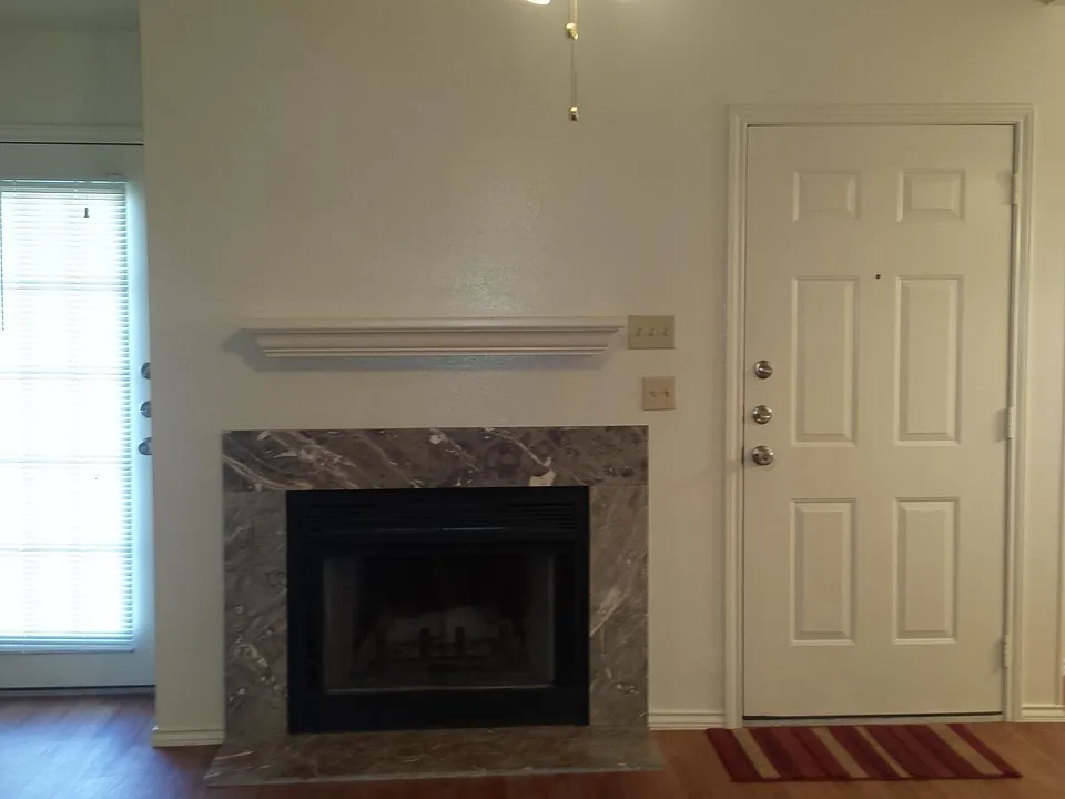 Fireplace in living room