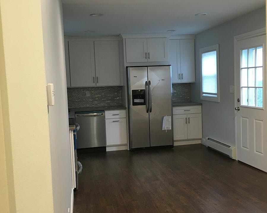 Kitchen with access to backyard