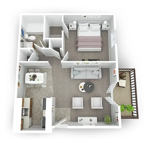 Floor plan 1B-B
