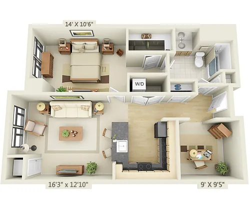 Floor plan A1D-882