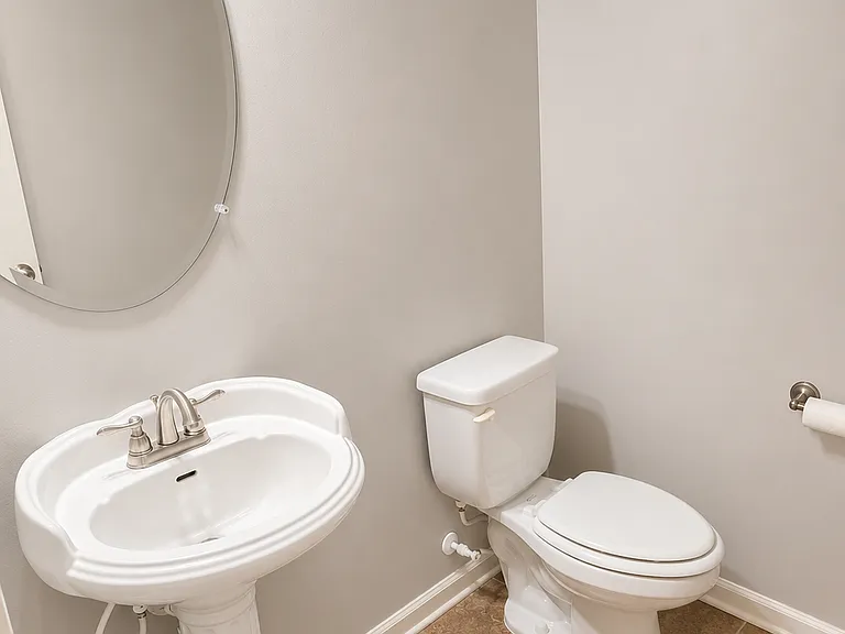 Half bathroom downstairs