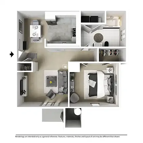 Floor plan 1B1B