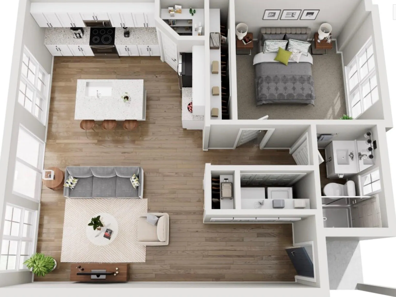 1 bed, 746 sqft, $1,716 — Photo 3