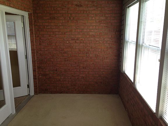 Sunroom through French doors