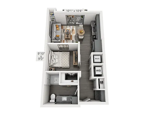 Floor plan Studio E1G-II