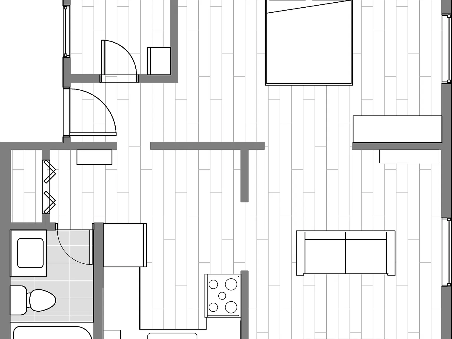 Studio, 520 sqft, $1,025 — Photo 2