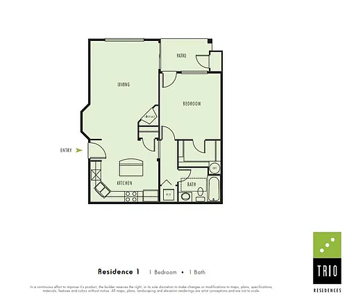 Floor plan One Bedroom