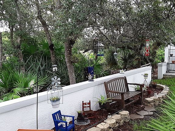 side yard by new garage