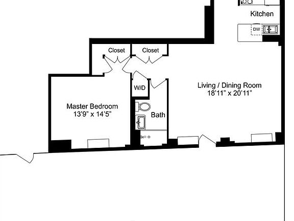 2nd image of 105 Norfolk St APT 2A