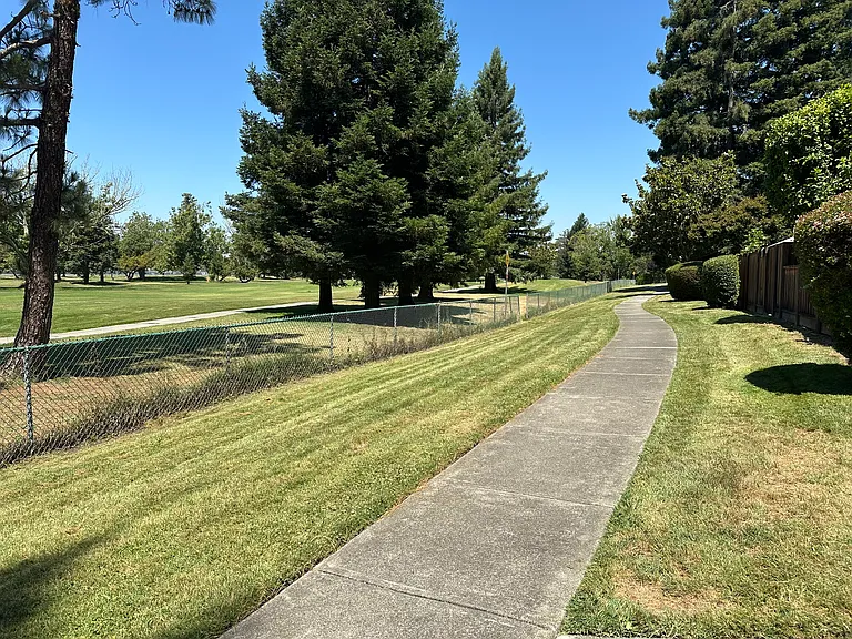 Pathway along golf course