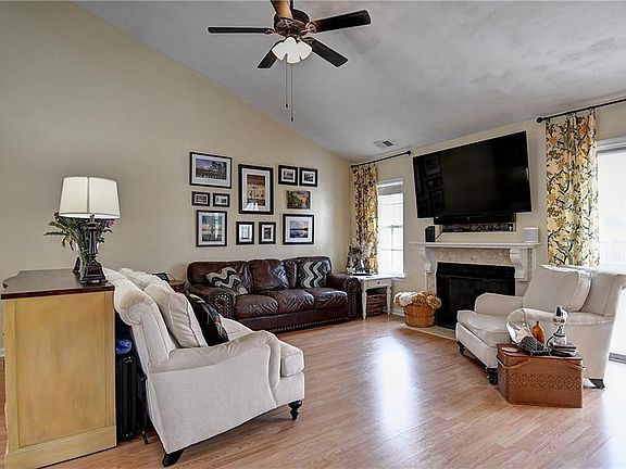 Laminate flooring throughout the first floor.