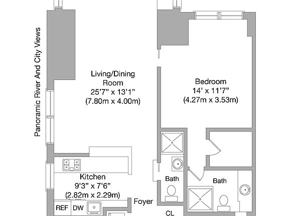 2nd image of 301 W 57th St APT 32A