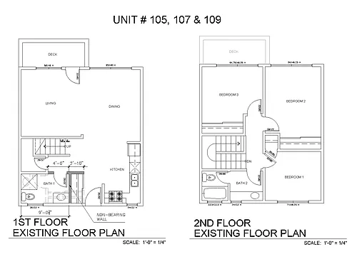 Floor plan 3x2 - 1086 sqft