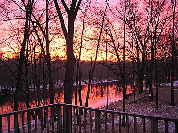Sunset on the River