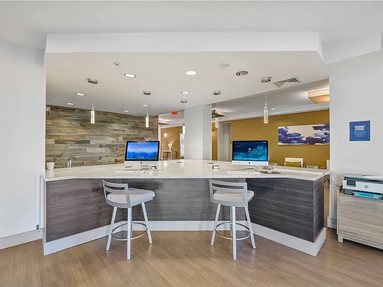 Work from home at our Business Center at The Lena