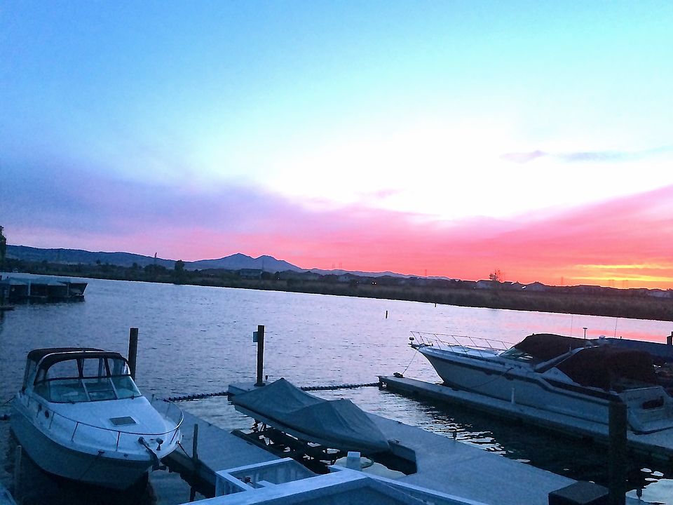 Evening views from deck