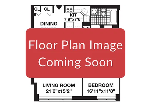 Floor plan 1 Bedroom B