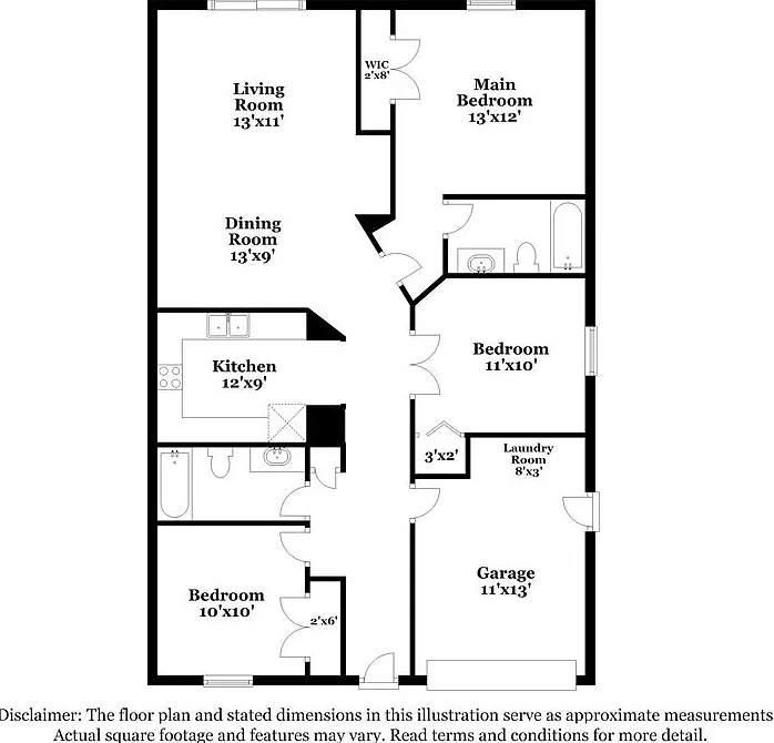 3 bed, 2.0 bath, 1191 sqft, $1,535 — Photo 2