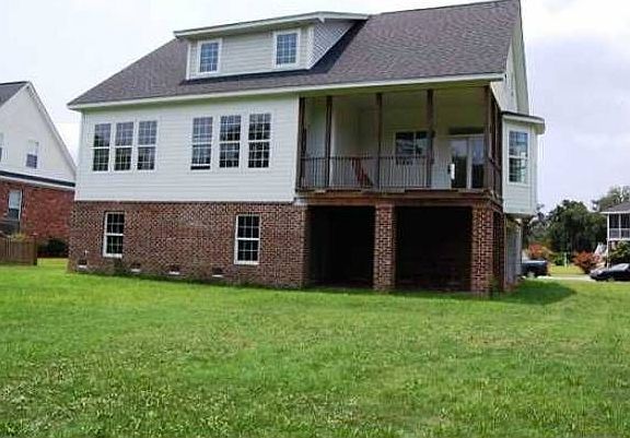 Rear View with Garage