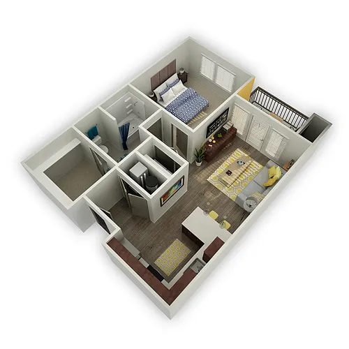 Floor plan Citrine (1x1E-VA)