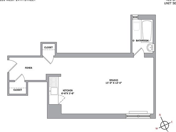 2nd image of 220 W 24th St #2205E