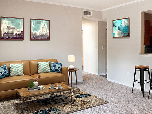 The Woodland Apartments Living Room, Boerne, Texas