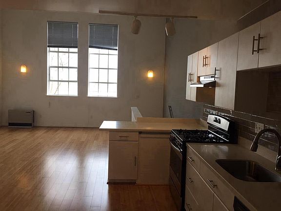 Kitchen into living room
