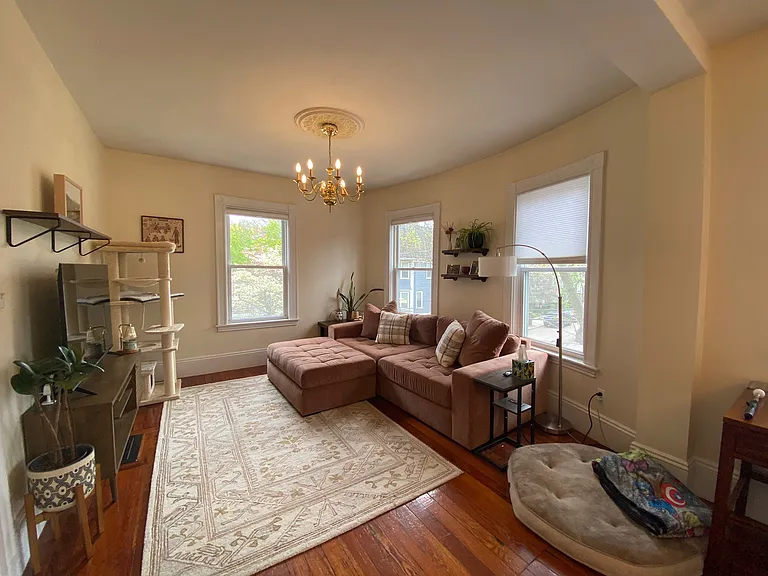 Living room (13' x 28')