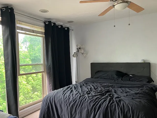 Sun-filled bedroom retreat with ample closet space