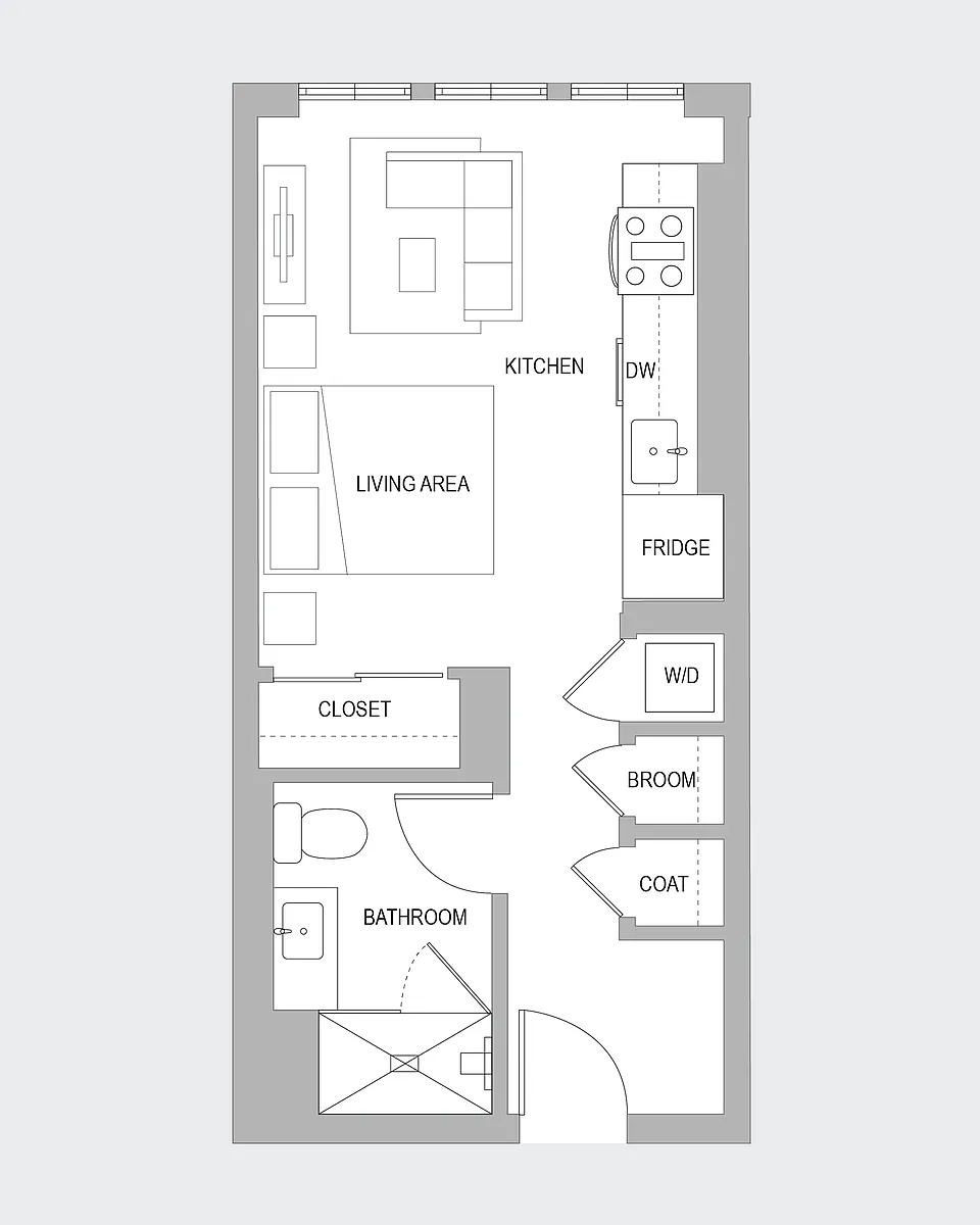 Floor plan Studio B