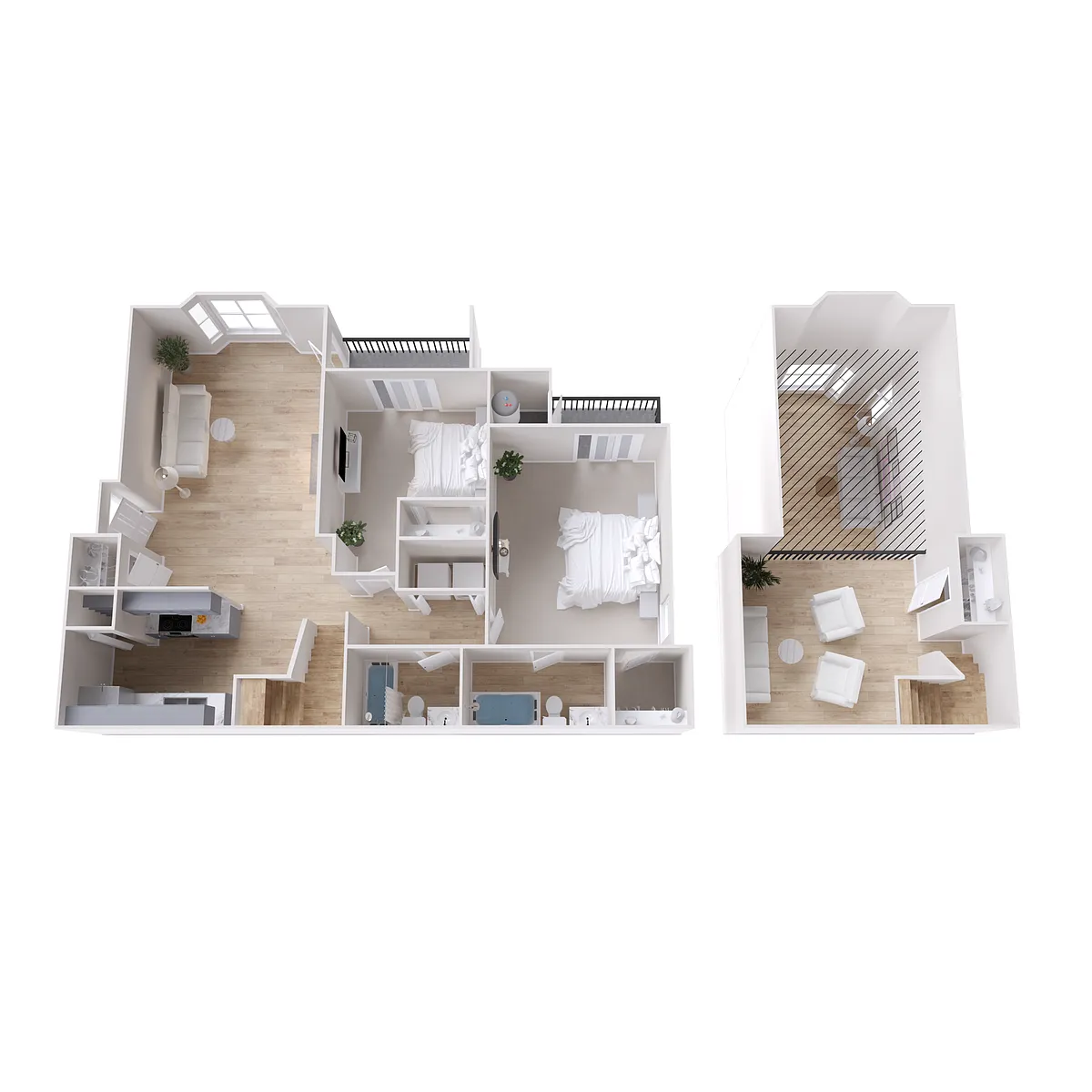 Floor plan B2 Renovated