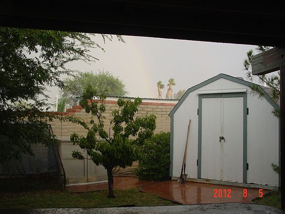 End of patio