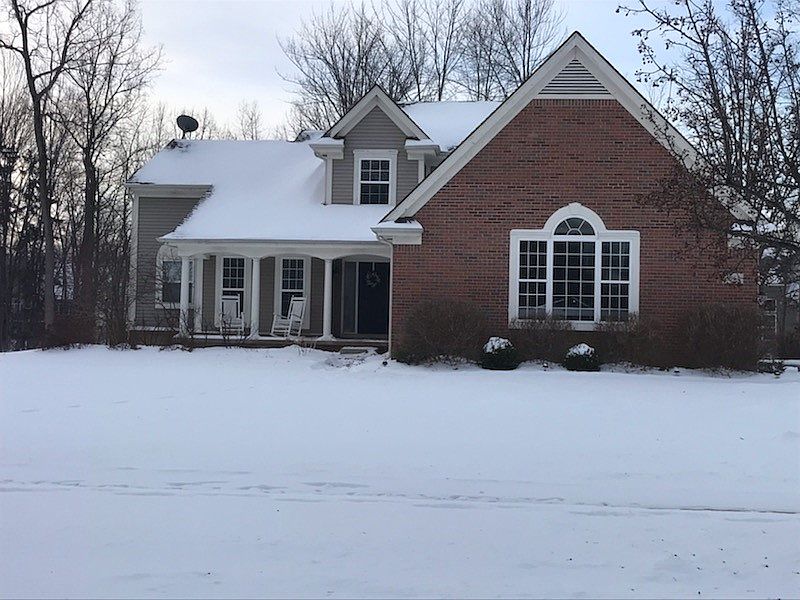 Front view from road