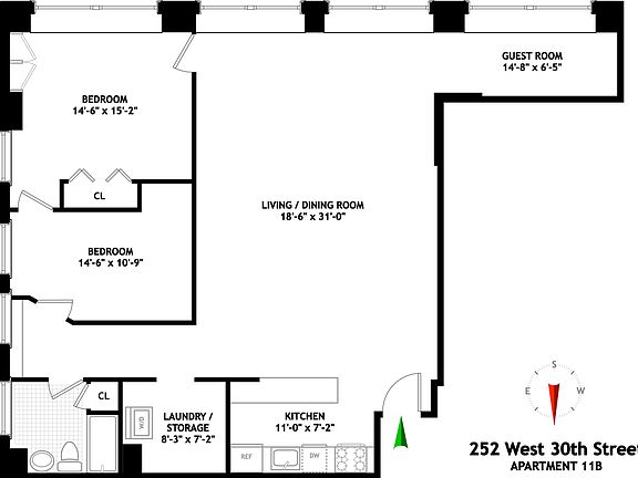 2nd image of 252 W 30th St APT 11B