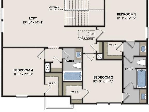 The Sycamore Second Floor Plan