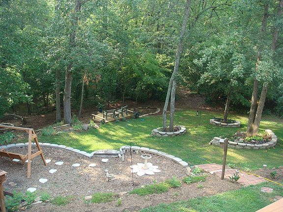 Back yard looking from open deck